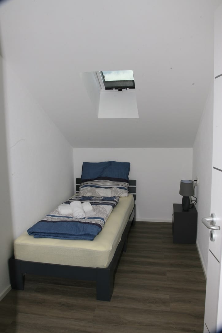 Schlafzimmer im Apartment Einzelbetten, Ferienwohnung Bad Saulgau